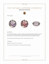 1.11 Ct. Color Change Sapphire from Tanzania Appraisal