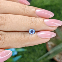 0.54 Ct. Blue Sapphire from Tanzania Life Style