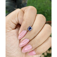 0.72 Ct. Blue Sapphire from Tanzania Life Style