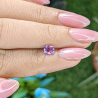 0.71 Ct. Purplish Pink Sapphire from Tanzania Life Style