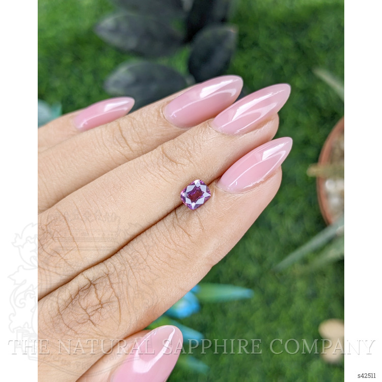 0.74 Ct. Pinkish Purple Sapphire from Tanzania
