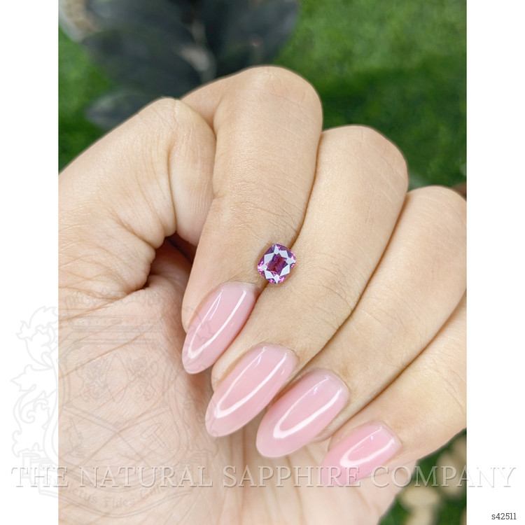 0.74 Ct. Pinkish Purple Sapphire from Tanzania