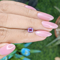 0.74 Ct. Pinkish Purple Sapphire from Tanzania Life Style