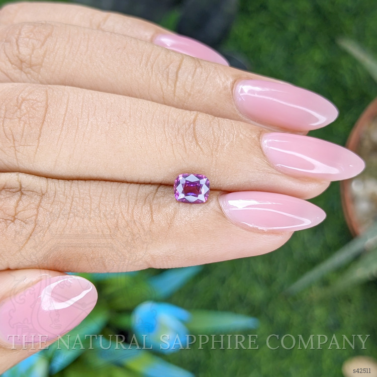 0.74 Ct. Pinkish Purple Sapphire from Tanzania