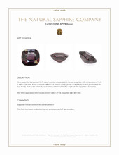 0.70 Ct. Pinkish Brown Sapphire from Tanzania Appraisal