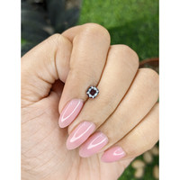 0.70 Ct. Pinkish Brown Sapphire from Tanzania Life Style