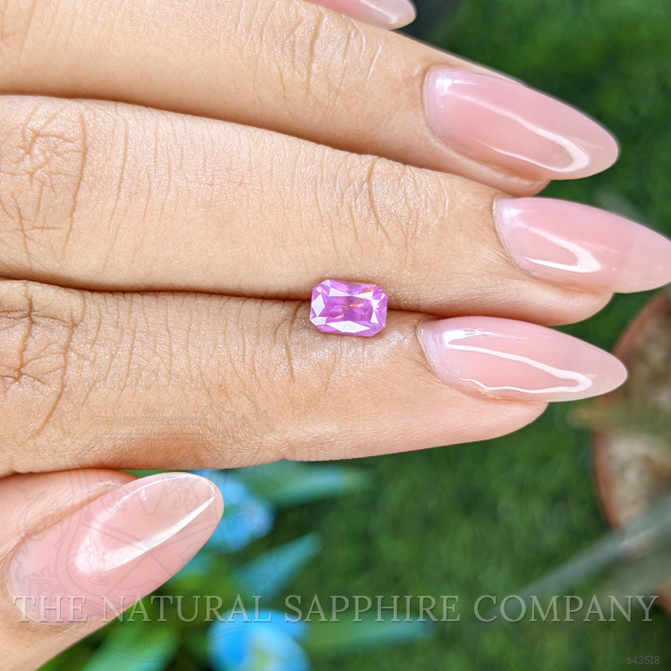 0.78 Ct. Purplish Pink Sapphire from Ceylon (Sri Lanka)