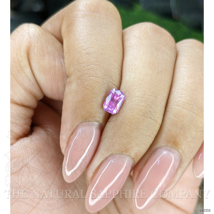 0.78 Ct. Purplish Pink Sapphire from Ceylon (Sri Lanka)