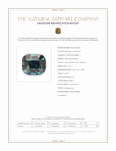 1.60 Ct. Bluish Green Sapphire from Madagascar Scan Report