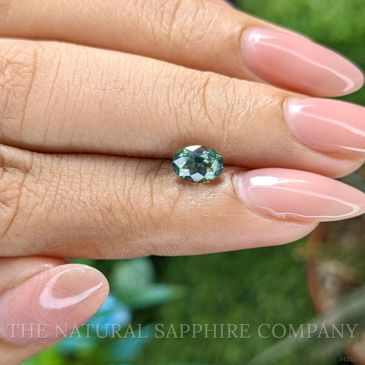1.13 Ct. Bluish Green Sapphire from Madagascar