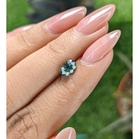 1.13 Ct. Bluish Green Sapphire from Madagascar Life Style