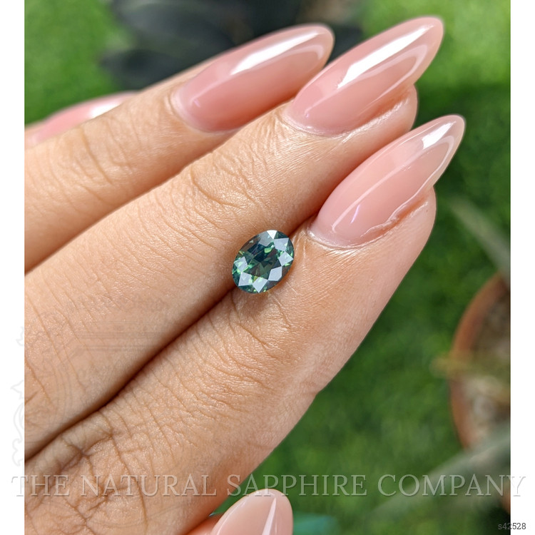 1.13 Ct. Bluish Green Sapphire from Madagascar