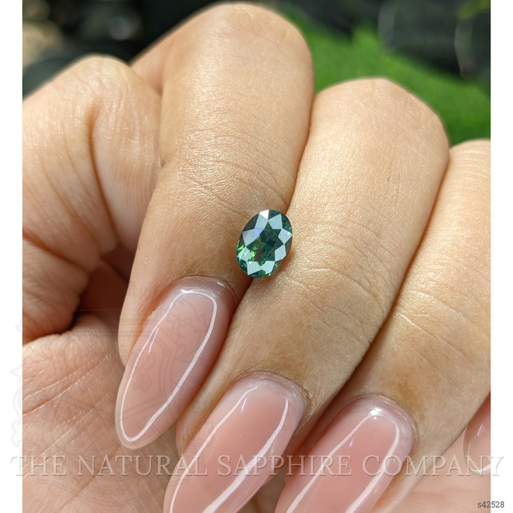 1.13 Ct. Bluish Green Sapphire from Madagascar