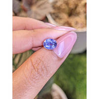 2.01 Ct. Violet Sapphire from Ceylon (Sri Lanka) Life Style