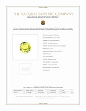 2.03 Ct. Greenish Yellow Sapphire from Ceylon (Sri Lanka) Scan Report