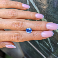 2.80 Ct. Blue Sapphire from Ceylon (Sri Lanka) Life Style