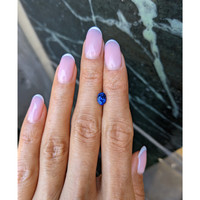 1.11 Ct. Blue Sapphire from Ceylon (Sri Lanka) Life Style
