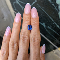 2.82 Ct. Blue Sapphire from Ceylon (Sri Lanka) Life Style