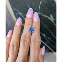 3.85 Ct. Blue Sapphire from Ceylon (Sri Lanka) Life Style