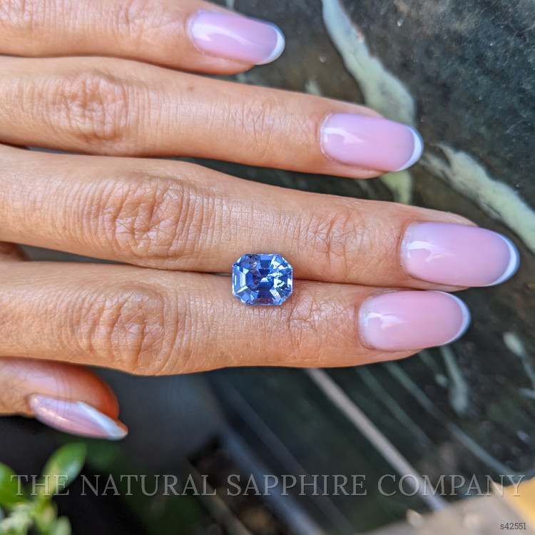 3.85 Ct. Blue Sapphire from Ceylon (Sri Lanka)
