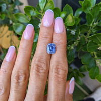 3.85 Ct. Blue Sapphire from Ceylon (Sri Lanka) Life Style