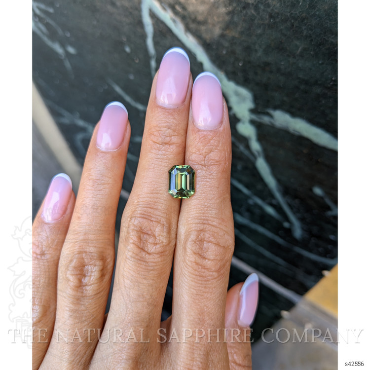3.53 Ct. Yellowish Green Sapphire from Madagascar