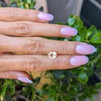 2.01 Ct. Peach Sapphire from Ceylon (Sri Lanka) Life Style
