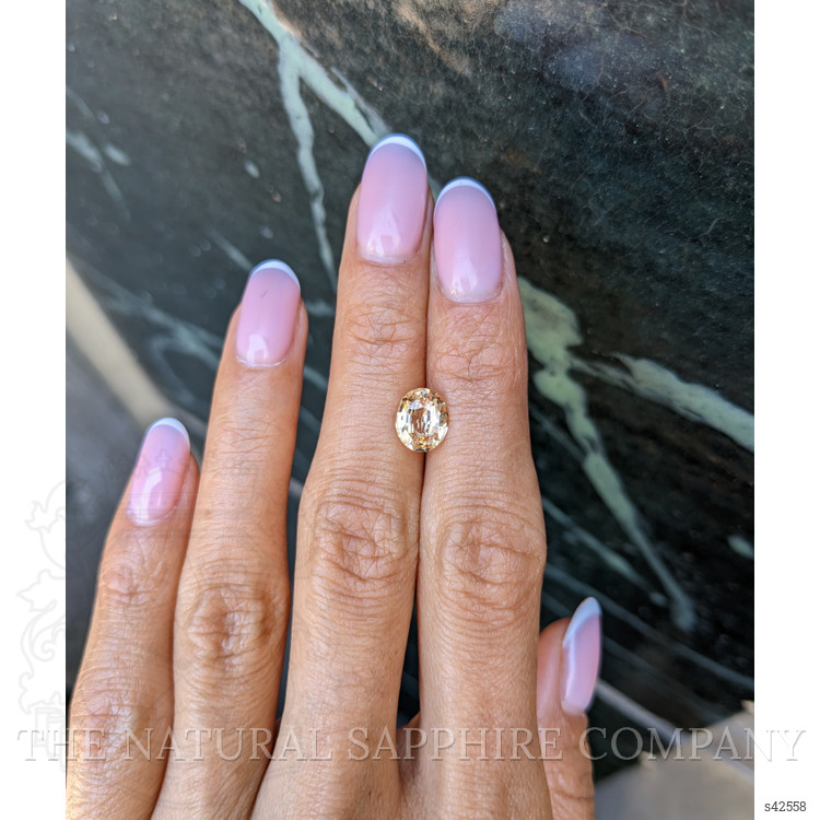 2.01 Ct. Peach Sapphire from Ceylon (Sri Lanka)