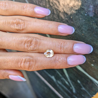 2.01 Ct. Peach Sapphire from Ceylon (Sri Lanka) Life Style