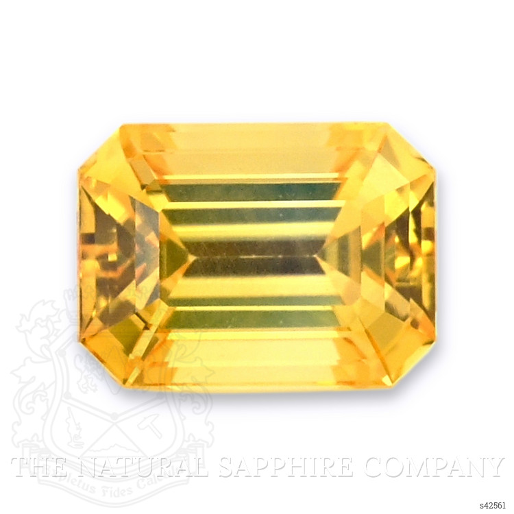 4.17 Ct. Orangish Yellow Sapphire from Ceylon (Sri Lanka)