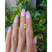 4.17 Ct. Orangish Yellow Sapphire from Ceylon (Sri Lanka) Life Style