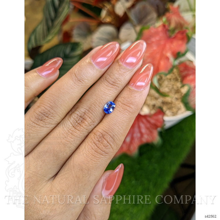 0.69 Ct. Blue Sapphire from Ceylon (Sri Lanka)