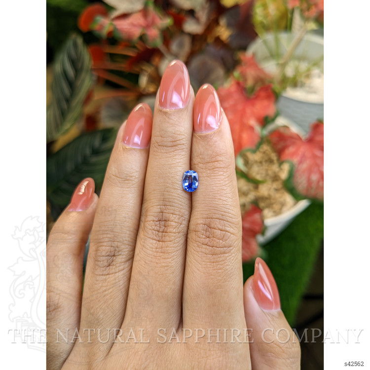 0.69 Ct. Blue Sapphire from Ceylon (Sri Lanka)