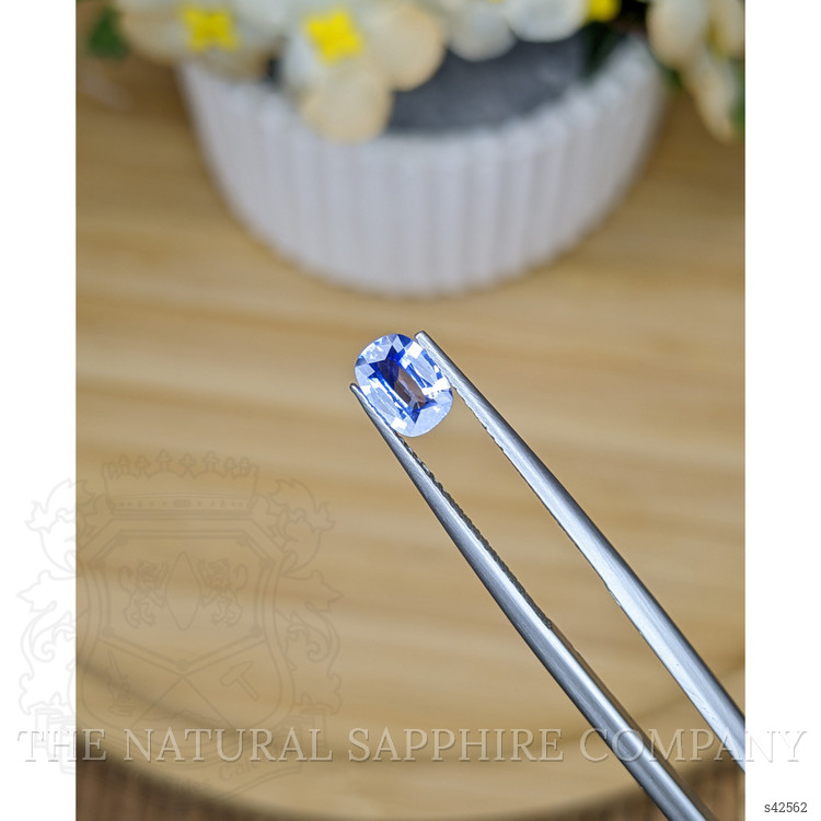 0.69 Ct. Blue Sapphire from Ceylon (Sri Lanka)