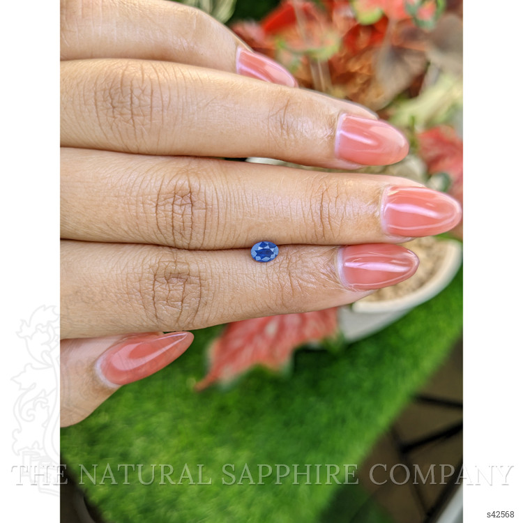 0.48 Ct. Blue Sapphire from Ceylon (Sri Lanka)