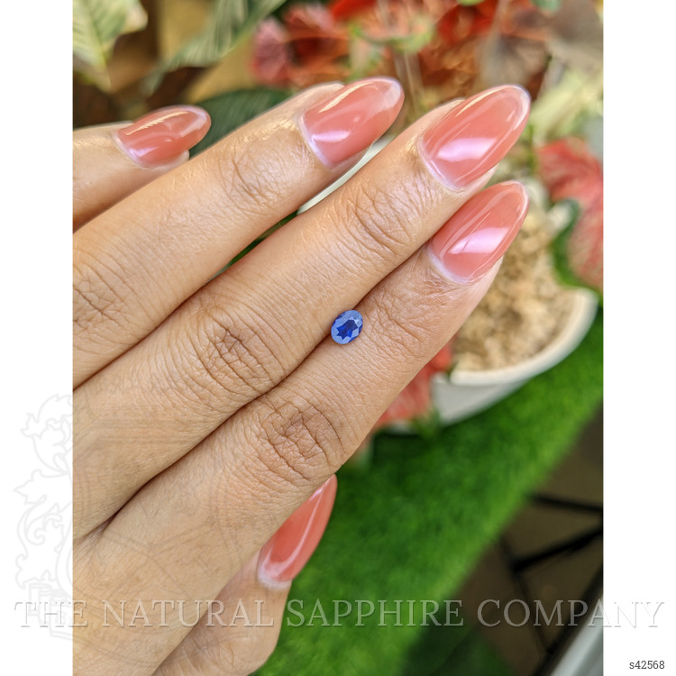 0.48 Ct. Blue Sapphire from Ceylon (Sri Lanka)