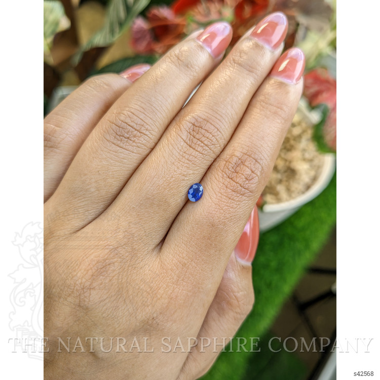 0.48 Ct. Blue Sapphire from Ceylon (Sri Lanka)
