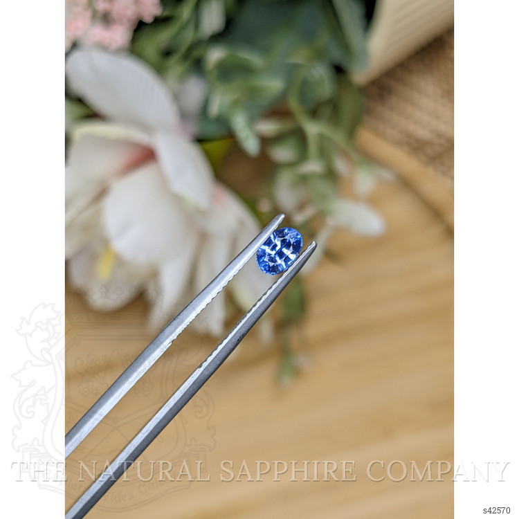 0.68 Ct. Blue Sapphire from Ceylon (Sri Lanka)