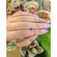 0.69 Ct. Blue Sapphire from Ceylon (Sri Lanka) Life Style