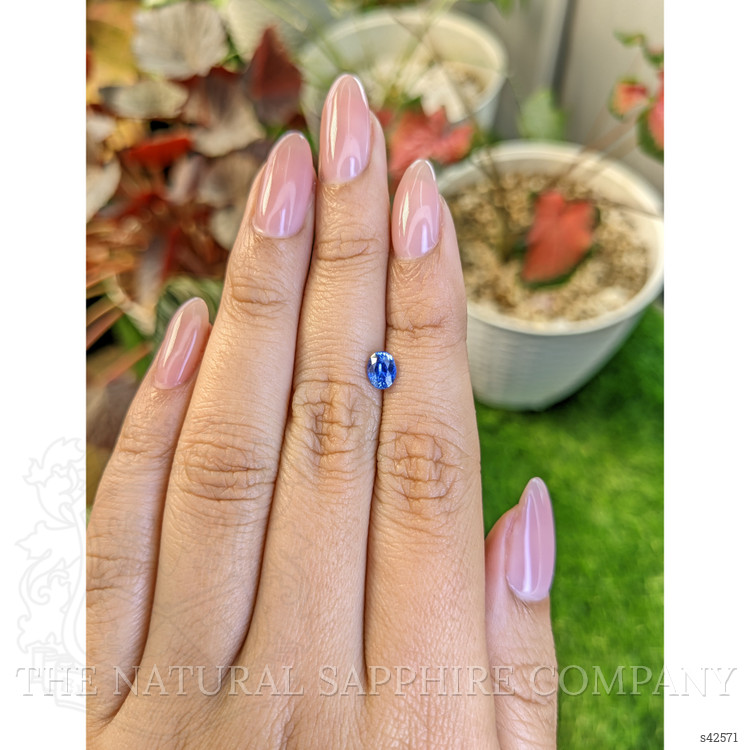 0.69 Ct. Blue Sapphire from Ceylon (Sri Lanka)
