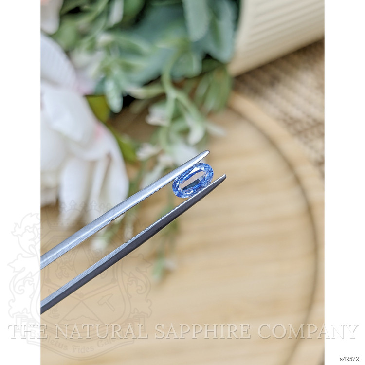 0.78 Ct. Blue Sapphire from Ceylon (Sri Lanka)