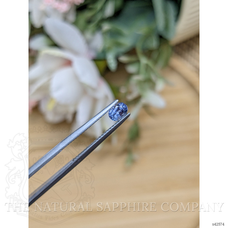 0.56 Ct. Blue Sapphire from Ceylon (Sri Lanka)