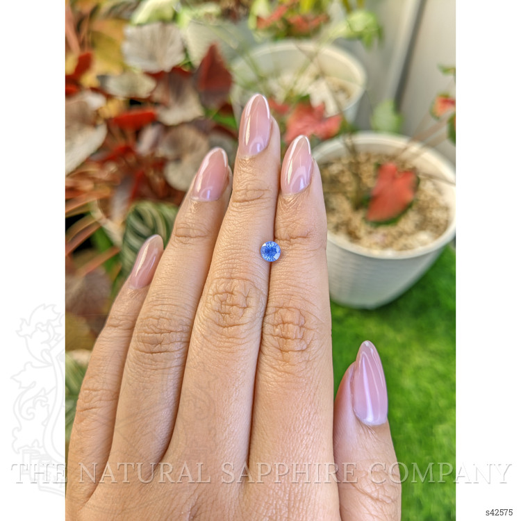 0.63 Ct. Blue Sapphire from Ceylon (Sri Lanka)