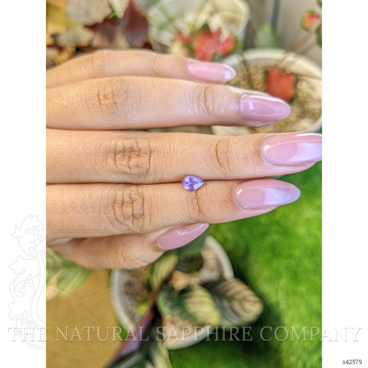 0.61 Ct. Pinkish Purple Sapphire from Ceylon (Sri Lanka)