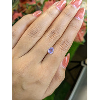 0.92 Ct. Purple Sapphire from Ceylon (Sri Lanka) Life Style