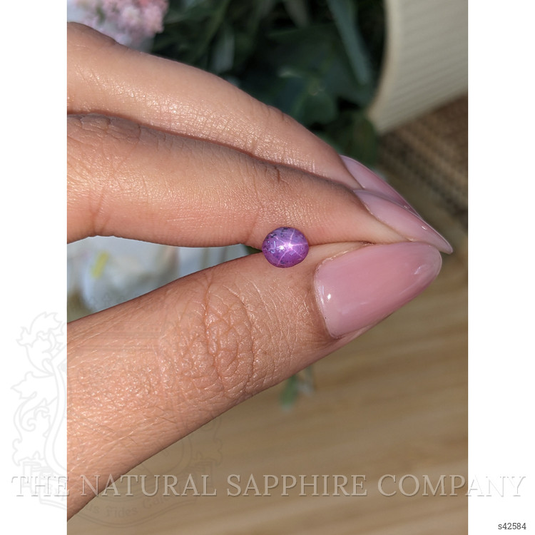 1.30 Ct. Pinkish Purple Star Sapphire from Ceylon (Sri Lanka)