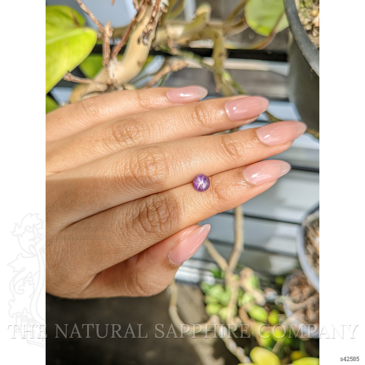 1.34 Ct. Pinkish Purple Star Sapphire from Ceylon (Sri Lanka)