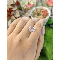 6.27 Ct. Peach Sapphire from Ceylon (Sri Lanka) Life Style