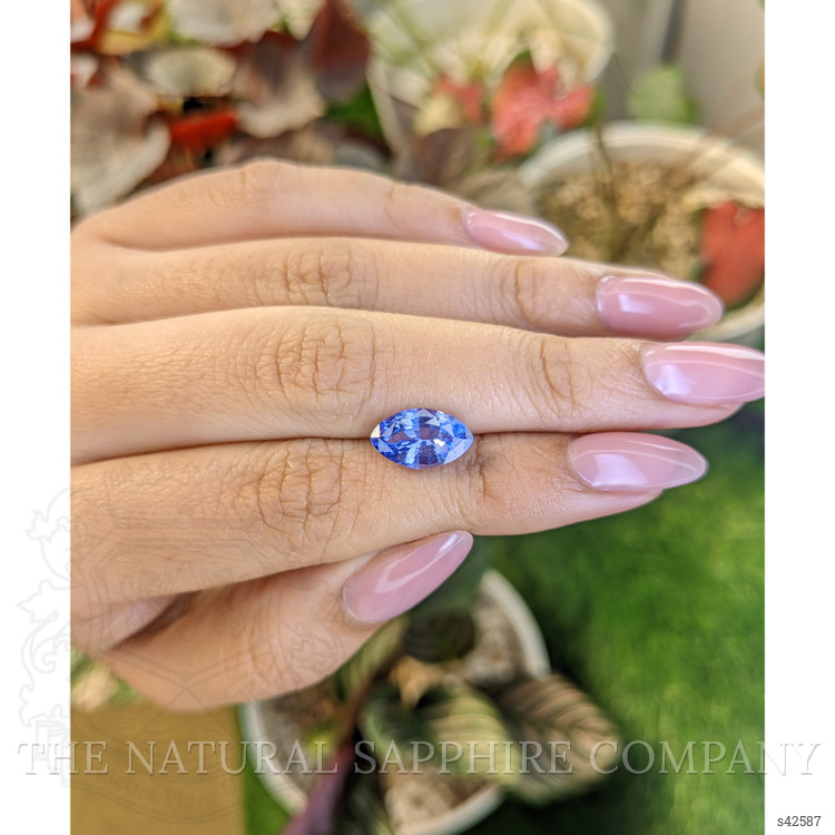 3.08 Ct. Blue Sapphire from Ceylon (Sri Lanka)
