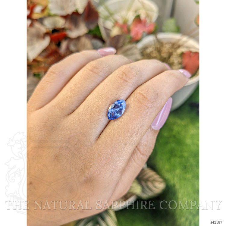 3.08 Ct. Blue Sapphire from Ceylon (Sri Lanka)